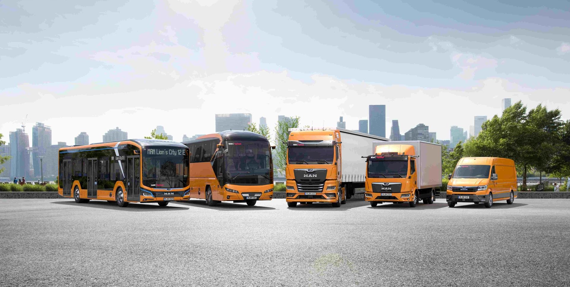 5 LKW von MAN
